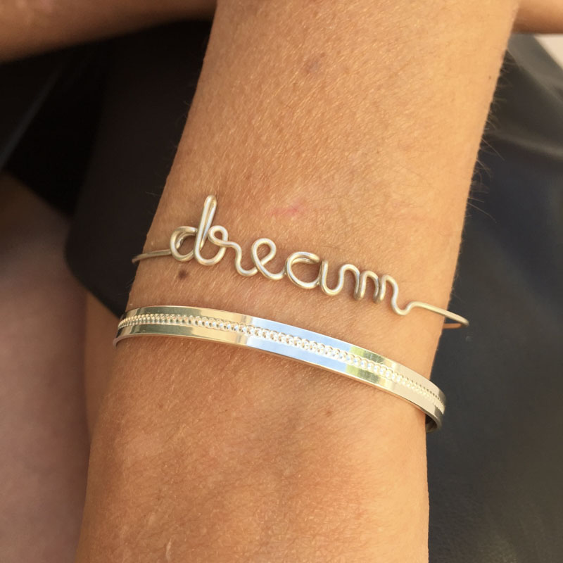 Photo du produit  Bracelet Dream Fil d'argent 925 Lisse