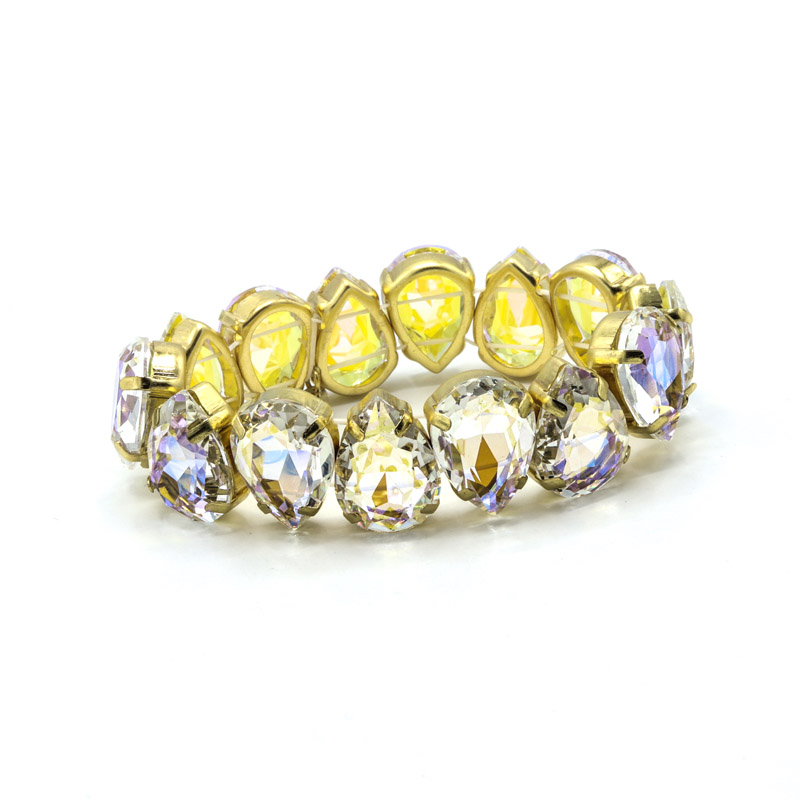 Photo du produit  Bracelet Rain Prisme - Acier Doré Cristal Multi