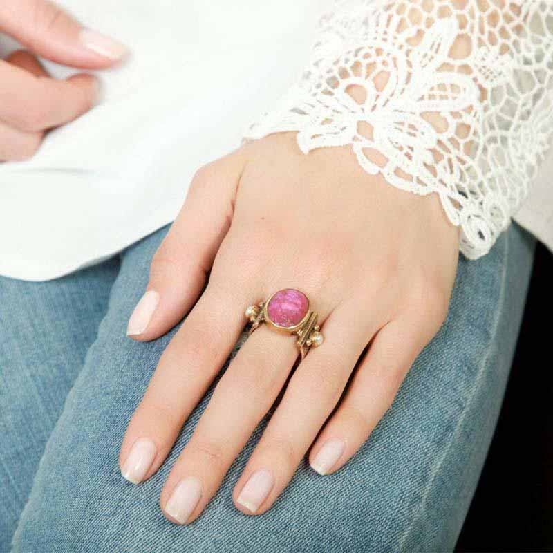 Bague argent hotsell rubis femme