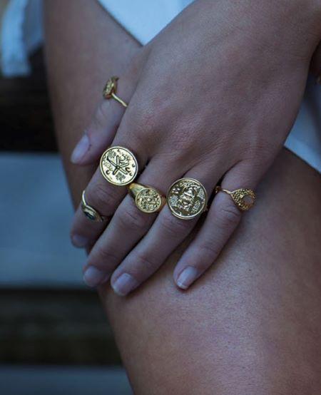 Photo du produit AU FIL DE LO Bague Médaille Egyptienne Oeil or