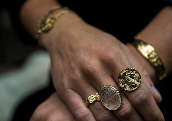 Photo du produit AU FIL DE LO Bague Trois Médailles or