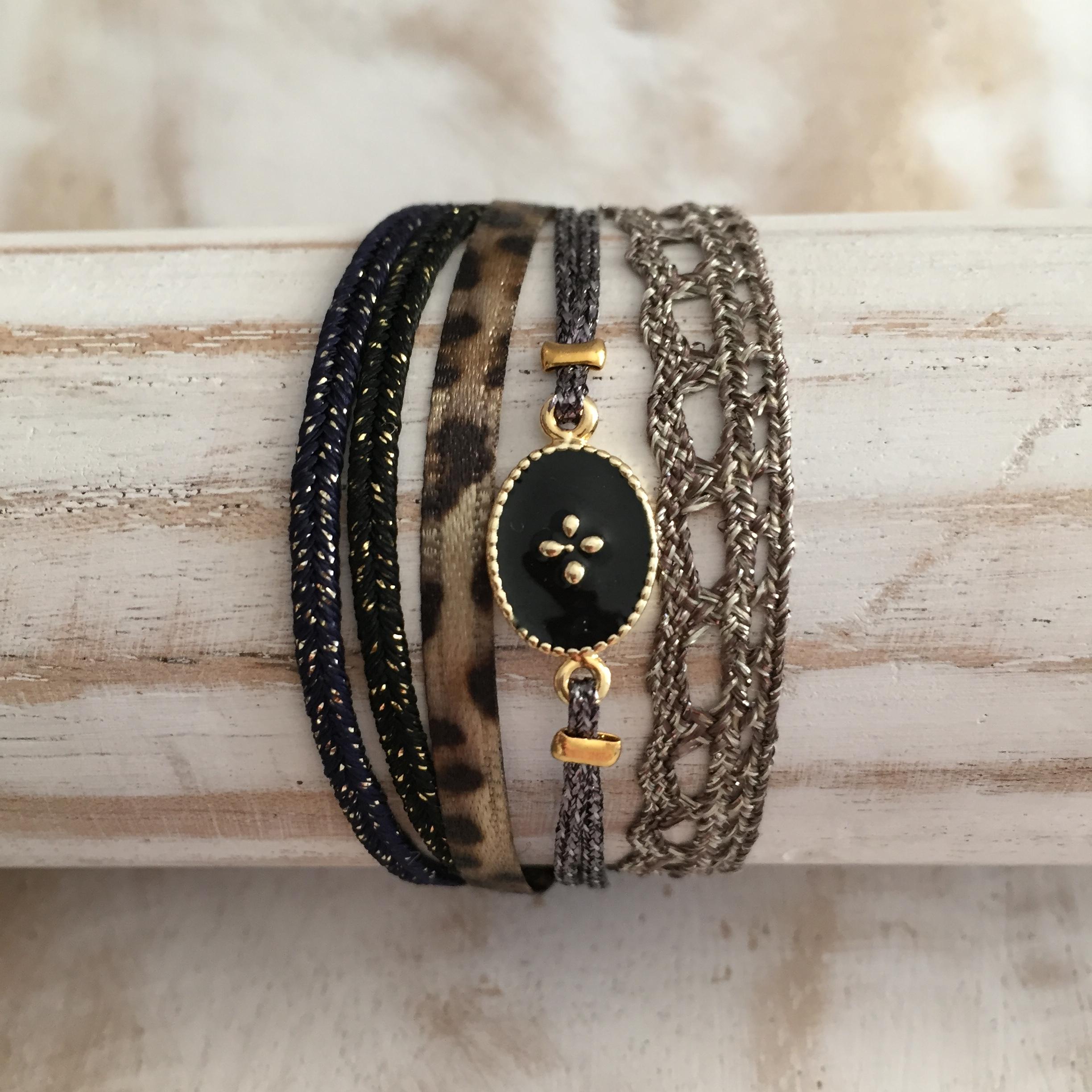 Photo du produit BY GARANCE Bracelet RACHEL noir or