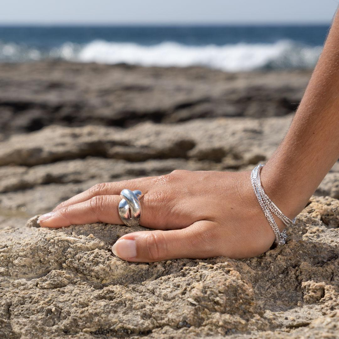 Photo du produit  Bague Noeud Argent