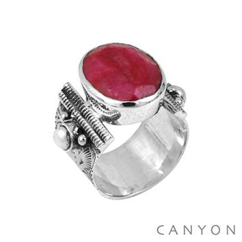 Canyon Bague Rubis Argent argent pour Femme