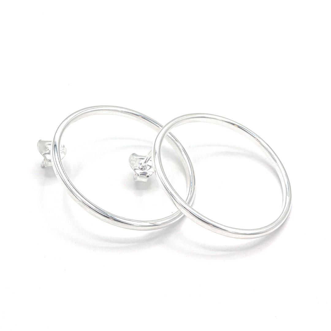 Photo du produit  Boucles d'Oreilles Puces Cercle GM - Argent