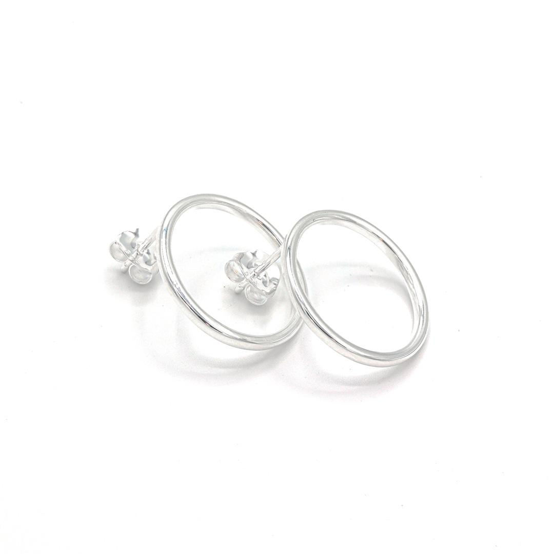 Photo du produit  Boucles d'Oreilles Puces Cercle PM - Argent