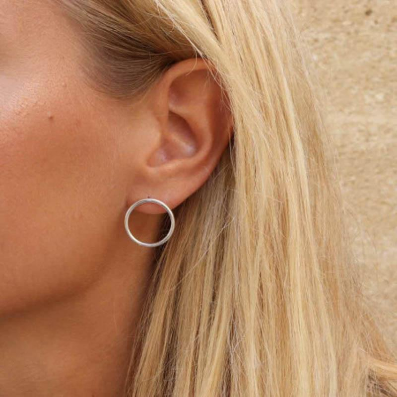 Photo du produit  Boucles d'Oreilles Puces Cercle PM - Argent