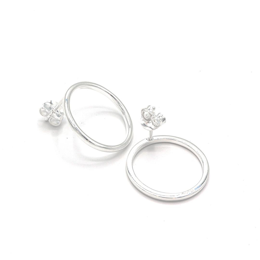 Photo du produit  Boucles d'Oreilles Puces Cercle PM - Argent