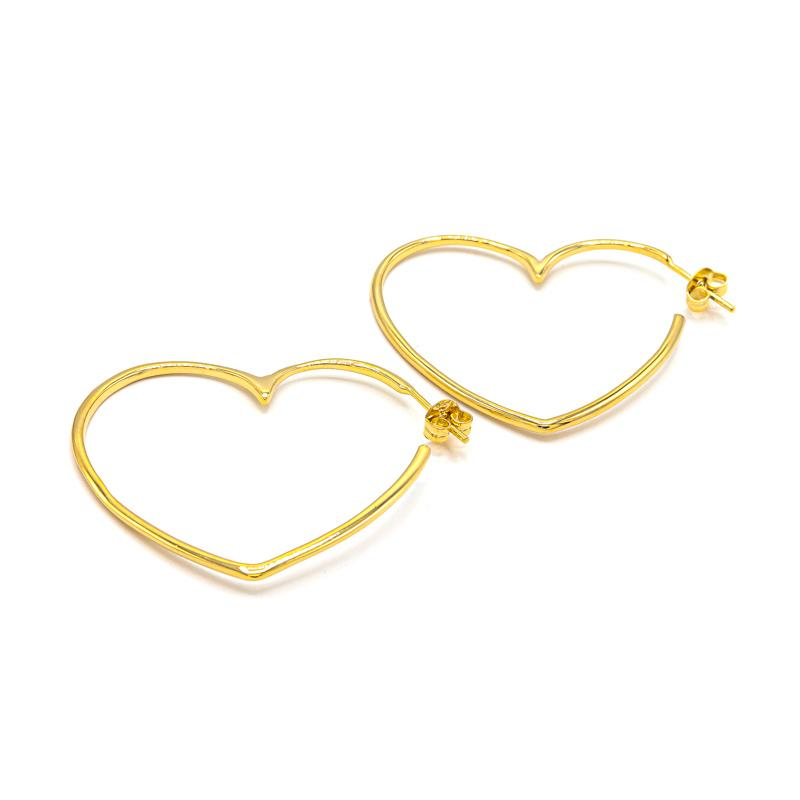 Photo du produit  Boucles d'Oreilles Coeur - Doré Or