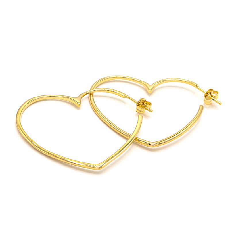 Photo du produit  Boucles d'Oreilles Coeur - Doré Or