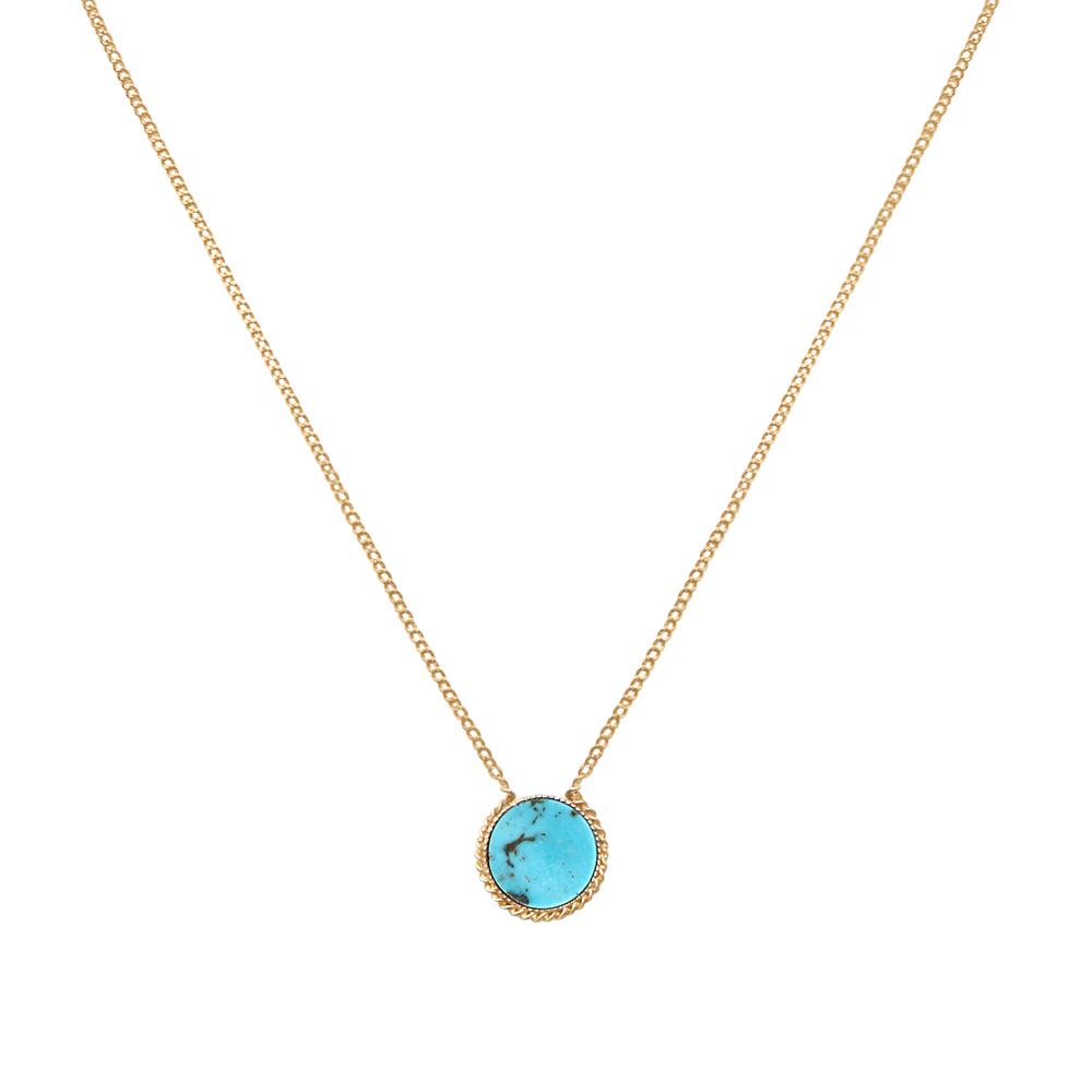 Photo du produit Caroline Najman Collier Lady Turquoise or