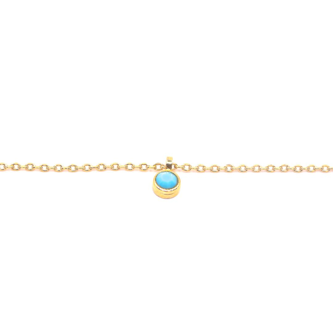 Photo du produit Hanka ïn Collier Drop Solitaire - Or Cristal Turquoise