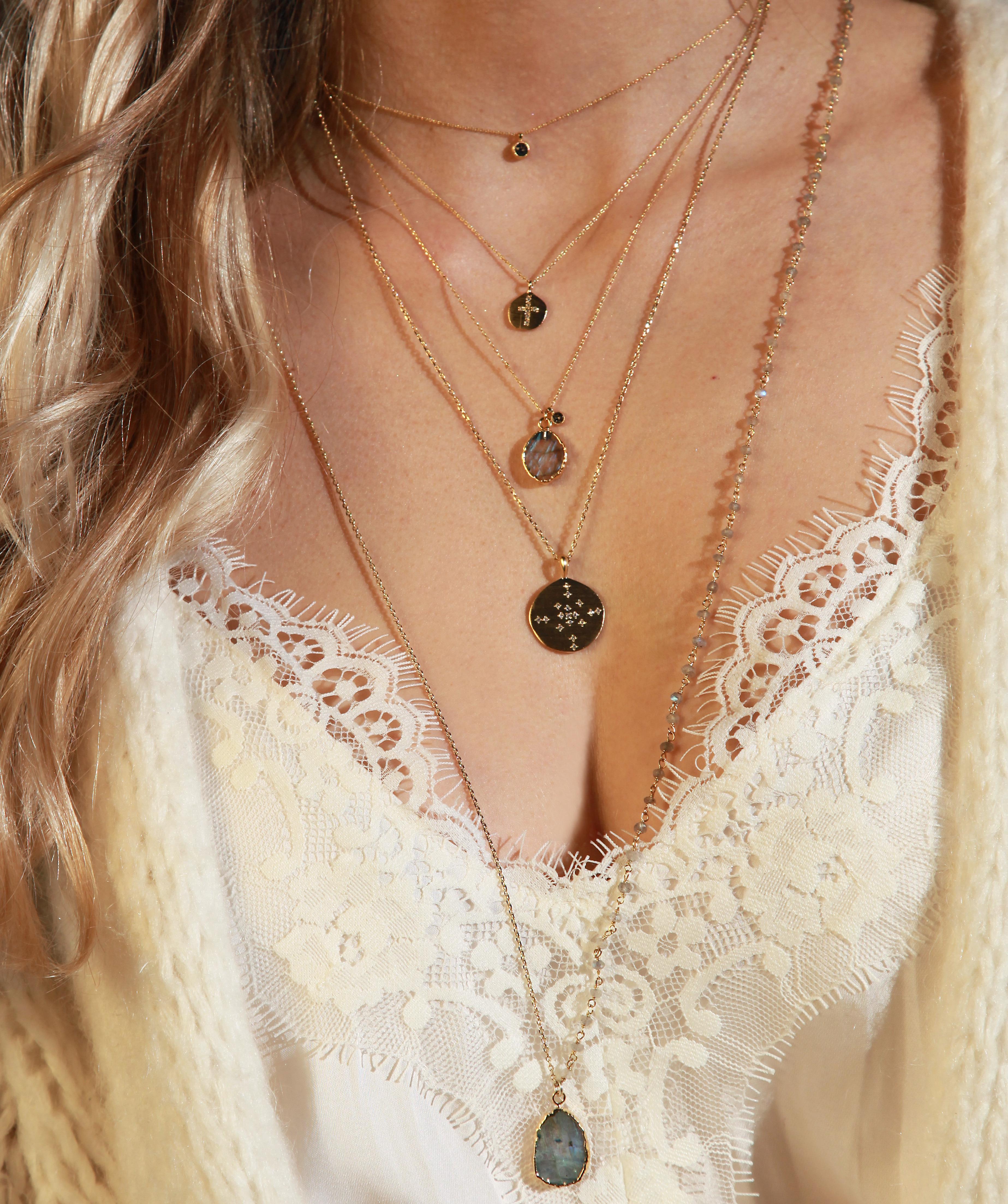 Photo du produit Hanka ïn Collier REFLET labradorite or