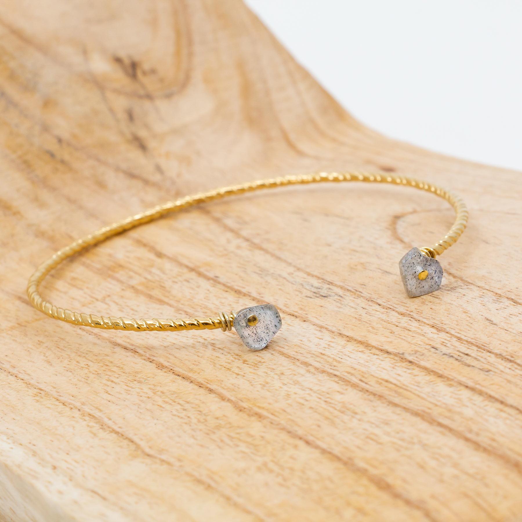 Photo du produit Hanka ïn Jonc ARIZONA Labradorite or