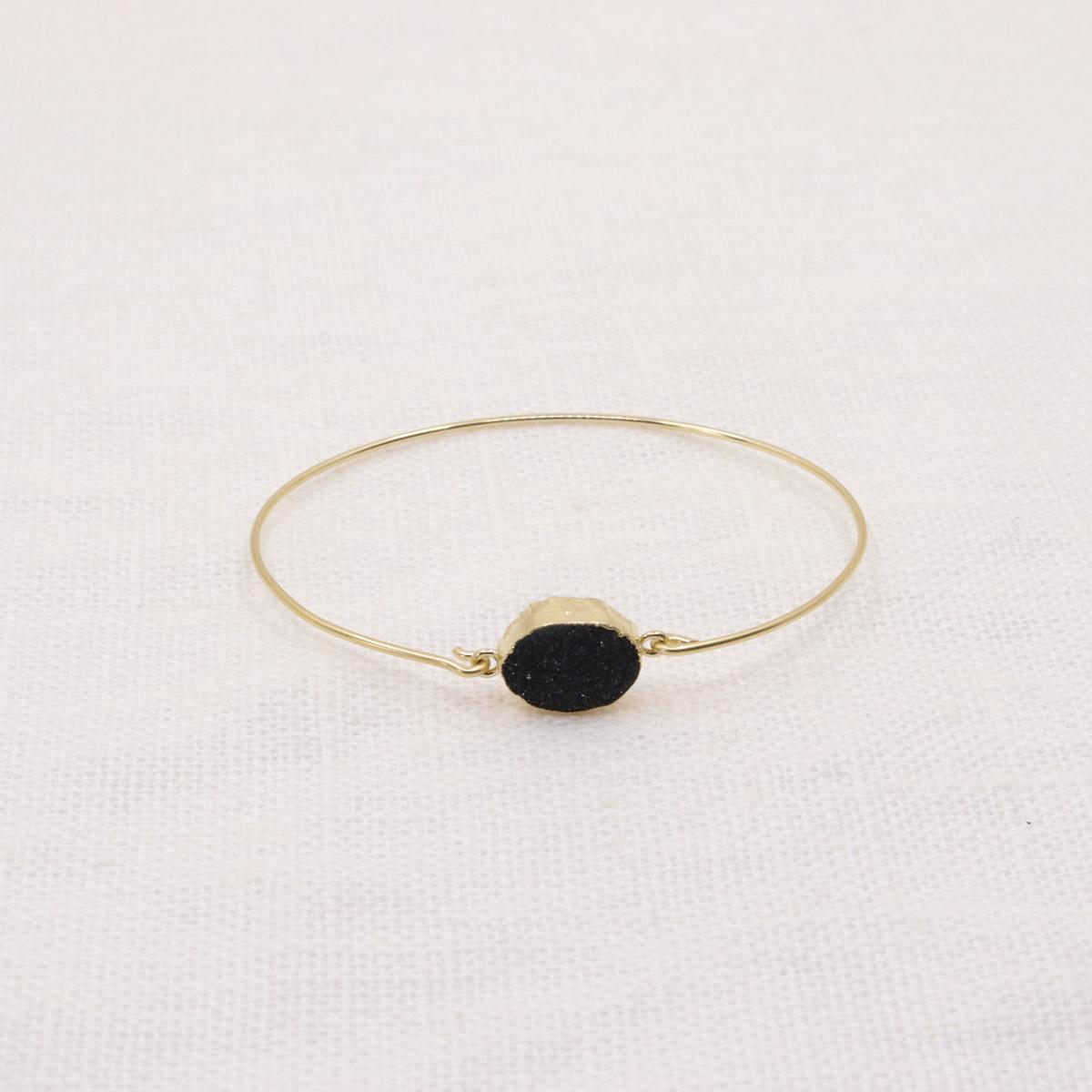 Photo du produit Hanka ïn Jonc Baby Kara Druzy Noir or