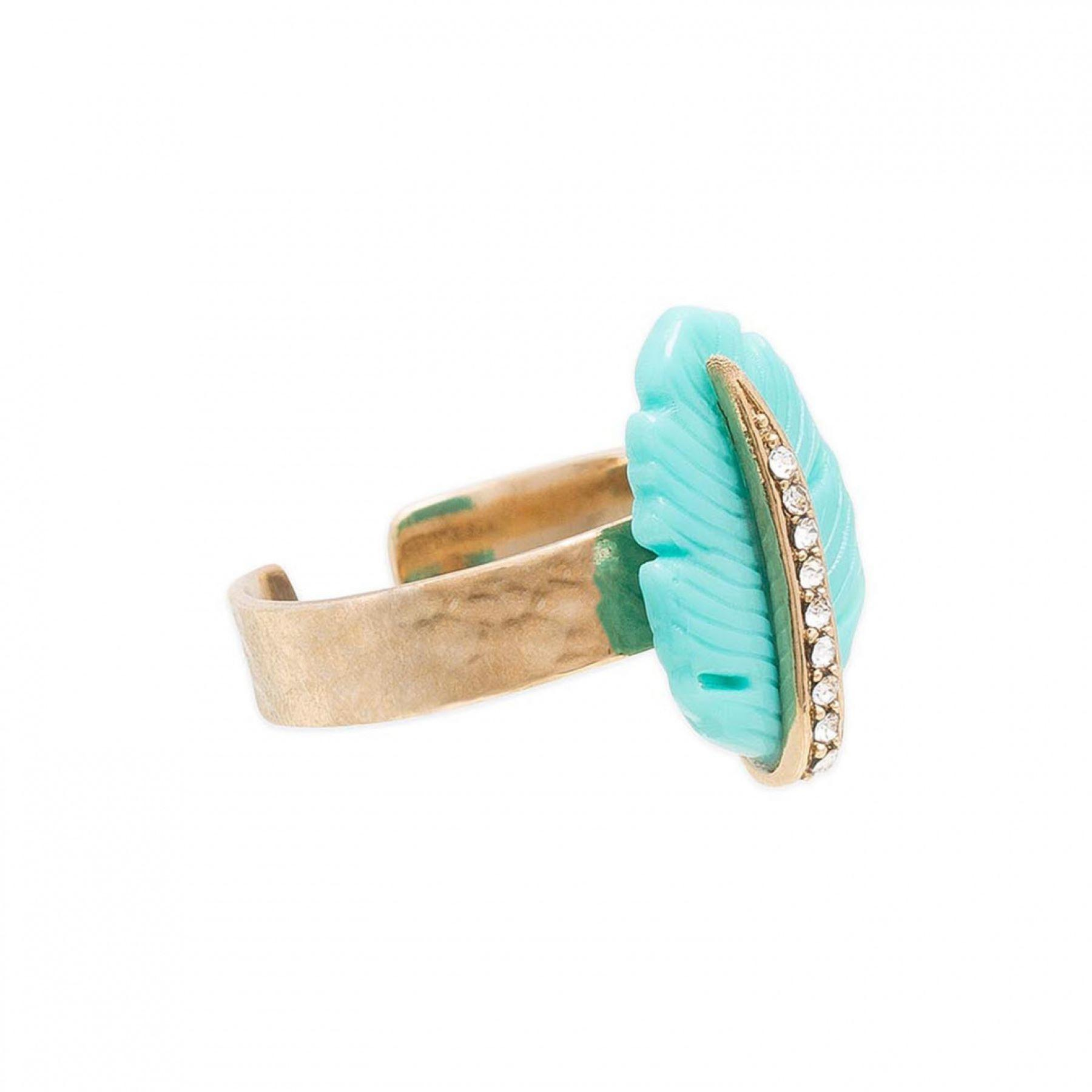 Photo du produit Hipanema Bague Feuille Badiane Turquoise Turquoise