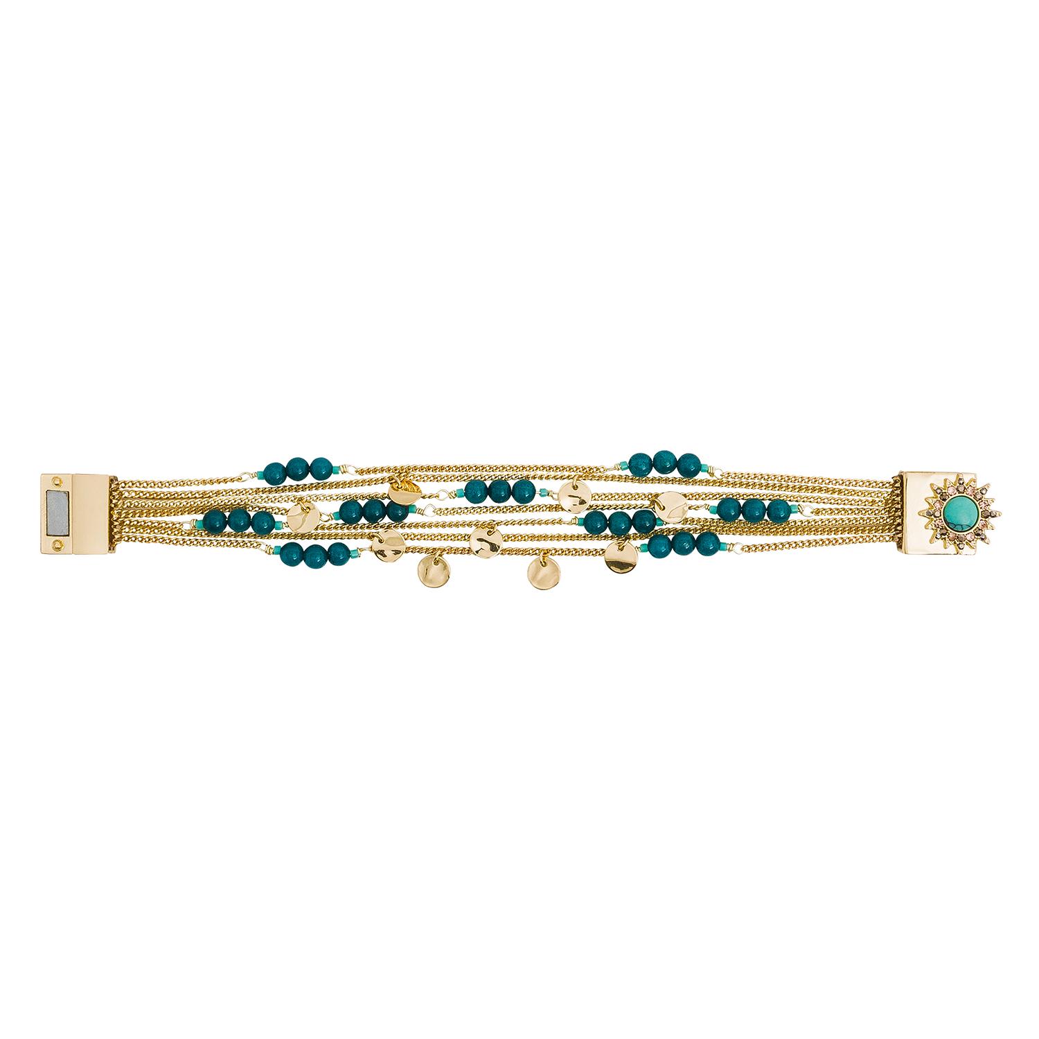 Photo du produit Hipanema Bracelet Sheraz Turquoise or