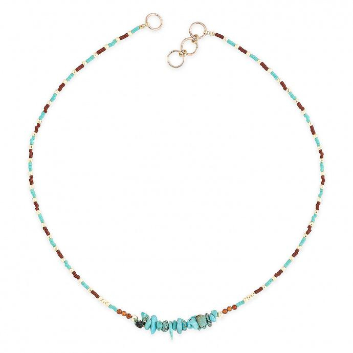 Photo du produit Hipanema Collier Crusoé 3 - Turquoise Or