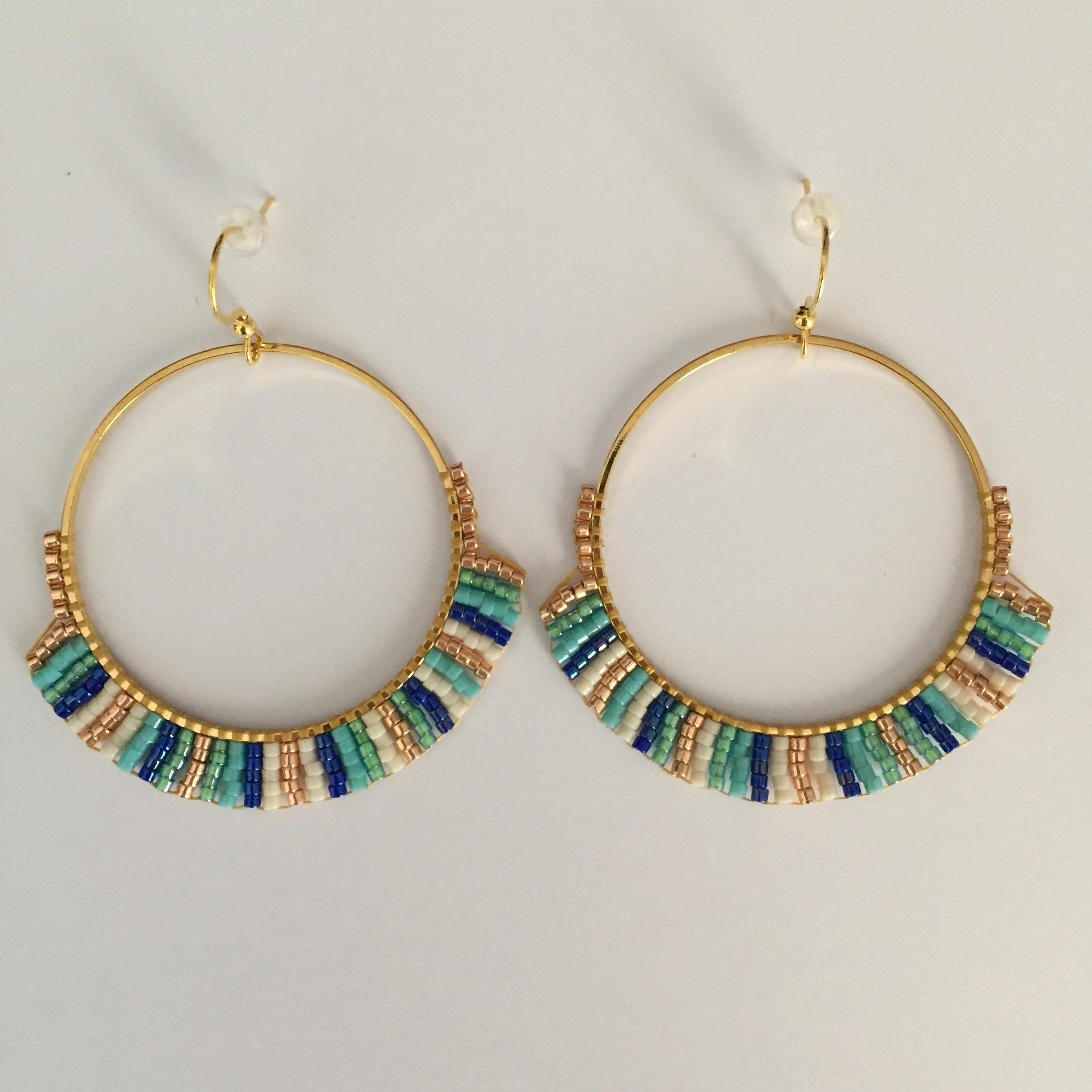 Photo du produit Hypnochic Boucles d'Oreilles LILI Bleu or