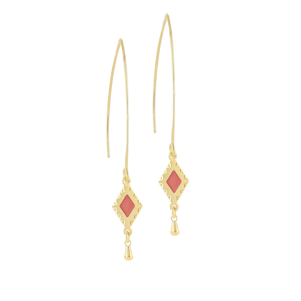 Photo du produit Laëti Trëma Boucles d'oreilles tiges Skoura rose or