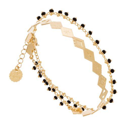 Photo du produit Laëti Trëma Bracelet double TELOUET Noir or