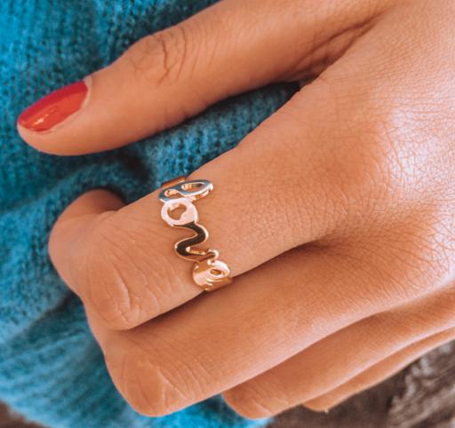 Photo du produit MYA BAY Bague love script argent 