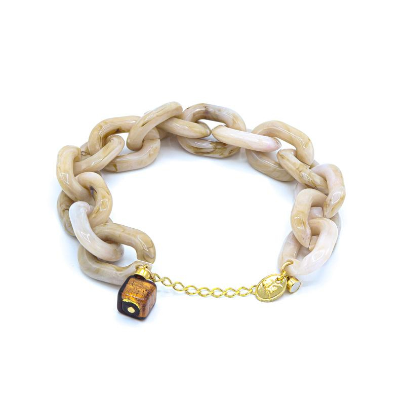 Photo du produit Nuée de Paris Bracelet Yoko - Or Acétate Beige