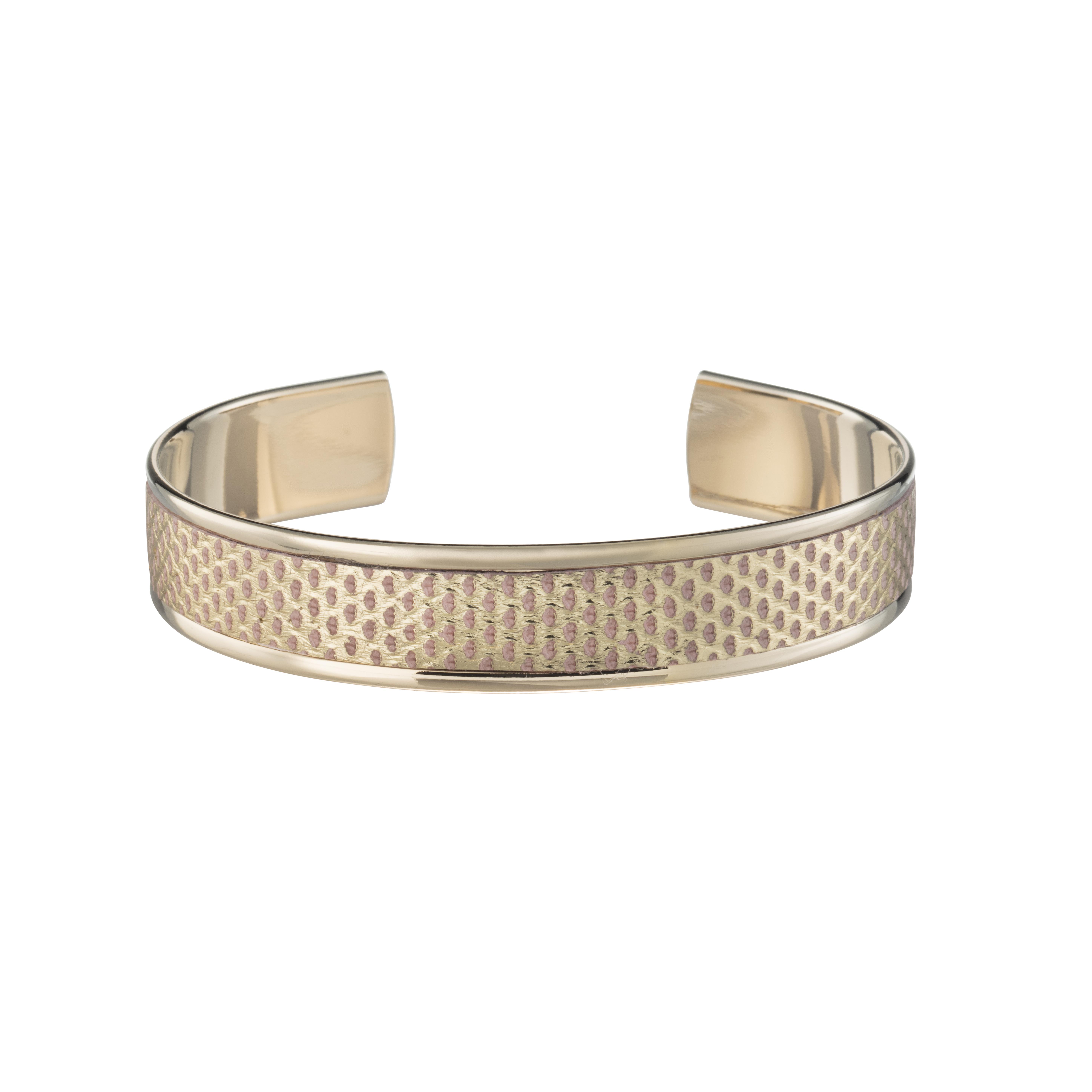 Photo du produit OPALE Bracelet Kalina Serpent d'Eau Rose Cendré et Doré or
