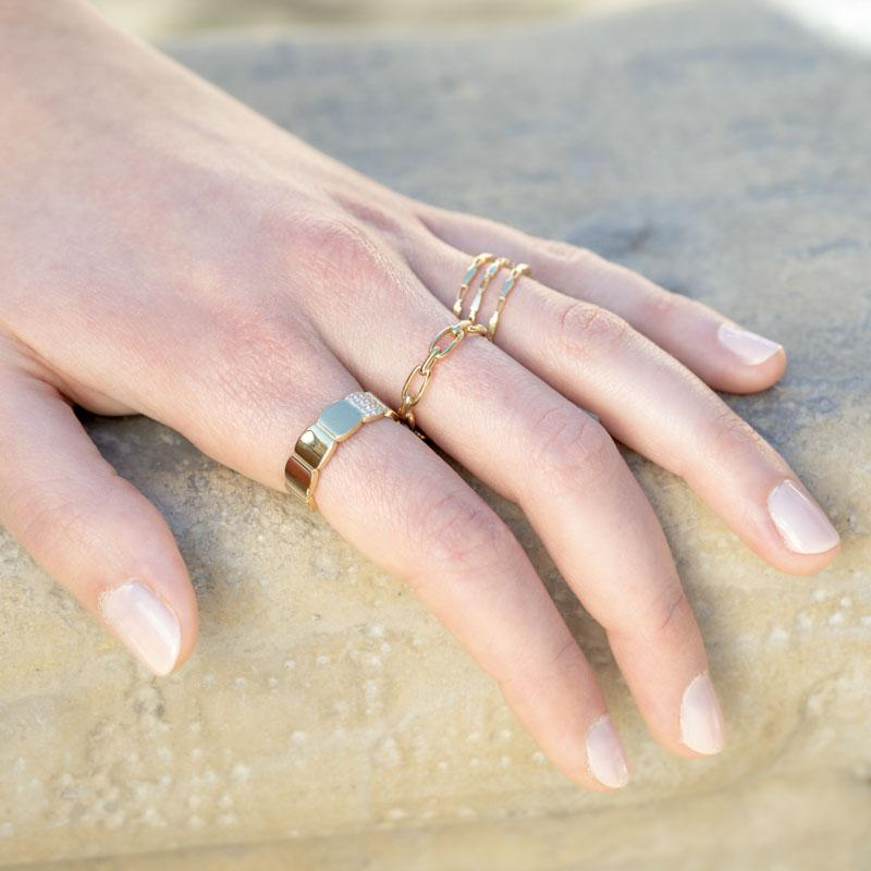 Bague anneau large shop