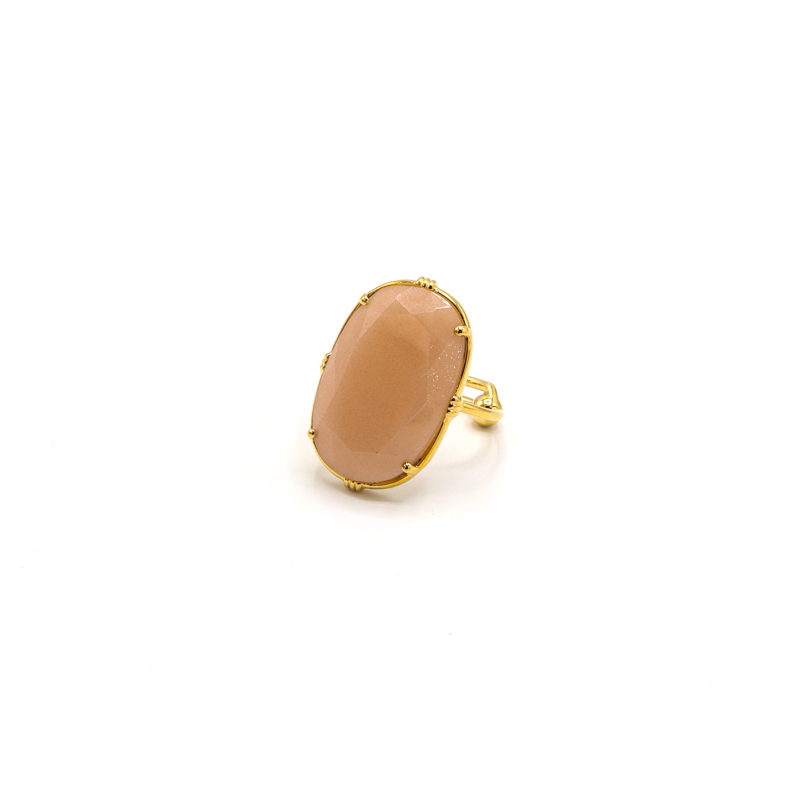 Photo du produit  Bague Longue - Doré Or Pierre de Lune Nude