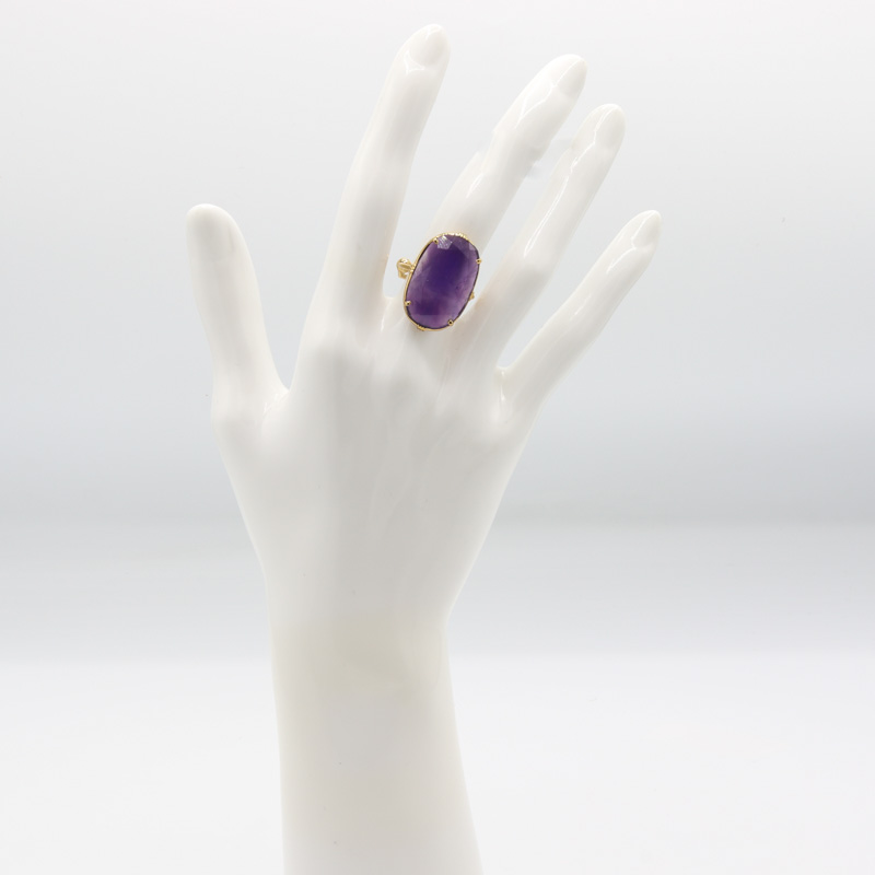 Photo du produit  Bague Longue - Doré Or Pierre de Lune Nude