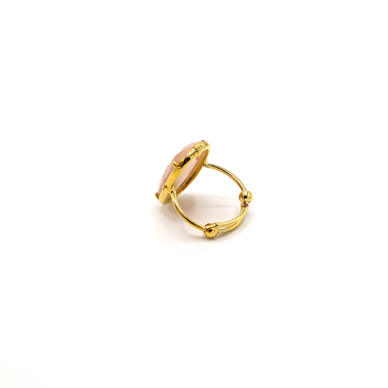 Photo du produit  Bague Longue - Doré Or Pierre de Lune Nude