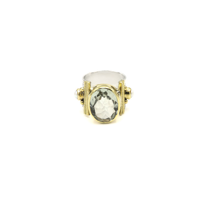 Photo du produit  Bague Théa - Argent Quartz Aqua