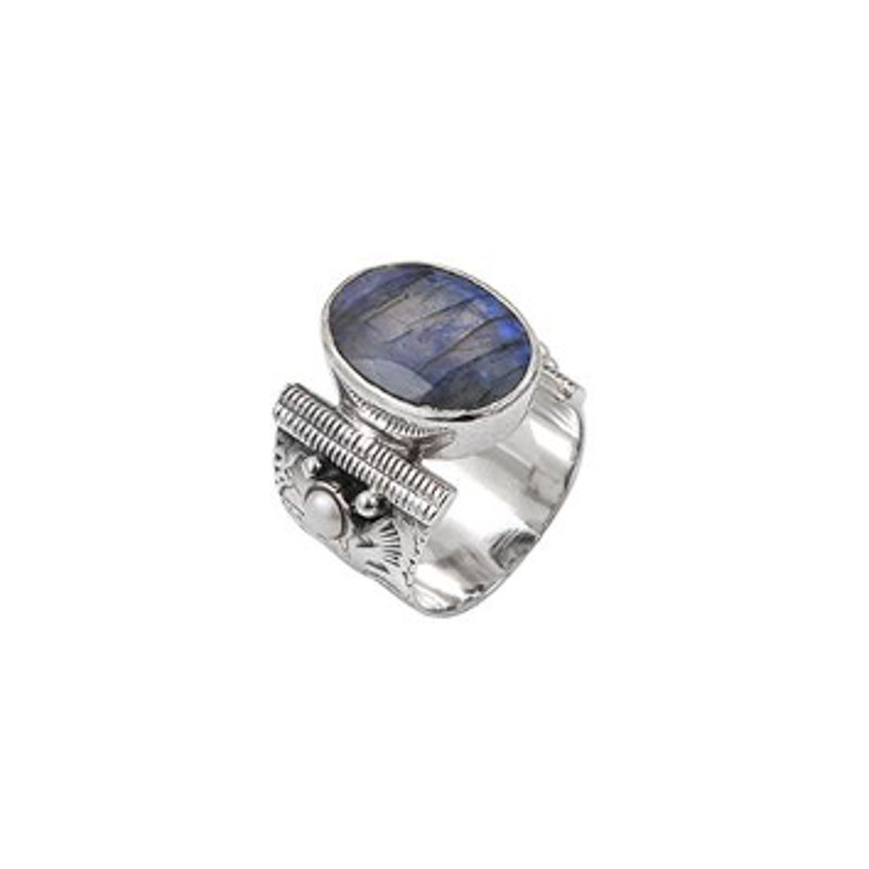 Photo du produit  Bague Théa - Argent Pierre labradorite