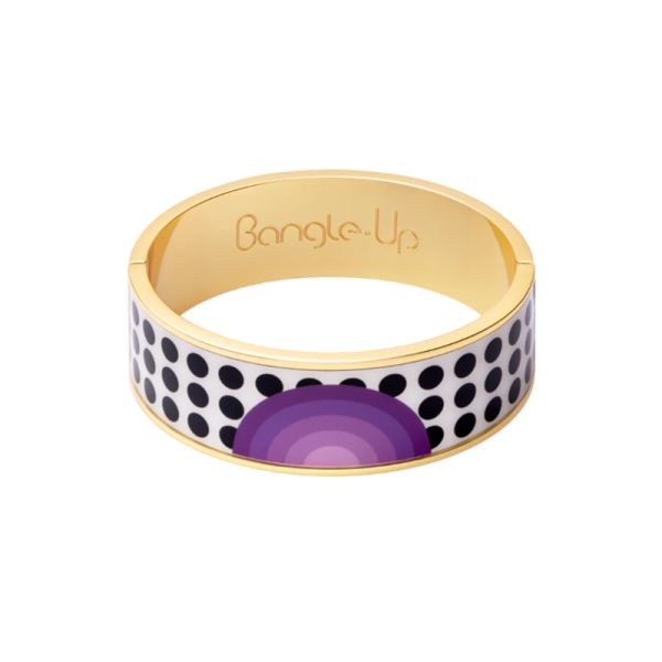 Photo de  Bracelet Dots T1 - Doré Or Email Violet