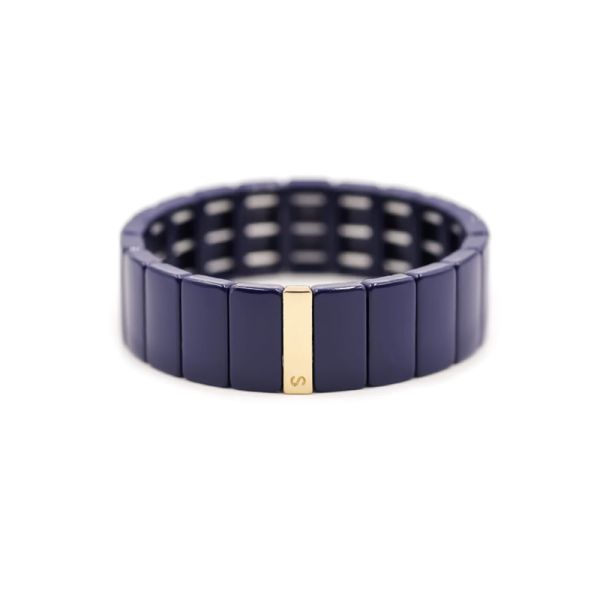 Photo de Bracelet Colorblock - Doré Or Encre