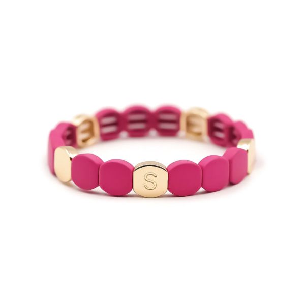 Photo de  Bracelet Colormat - Doré Or Rose Fuchsia