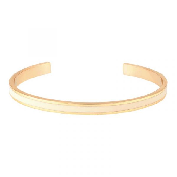 Photo de  Jonc Ouvert Bangle - Doré Or Blanc Sable