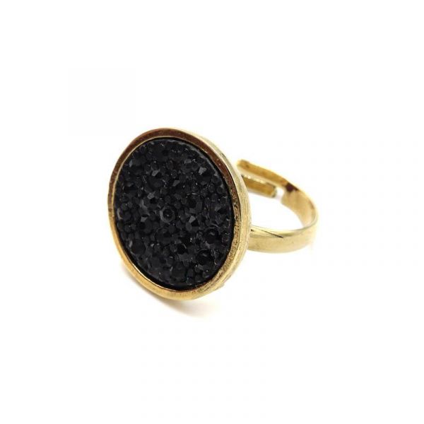Photo de  Bague Brane - Dorée Black Star