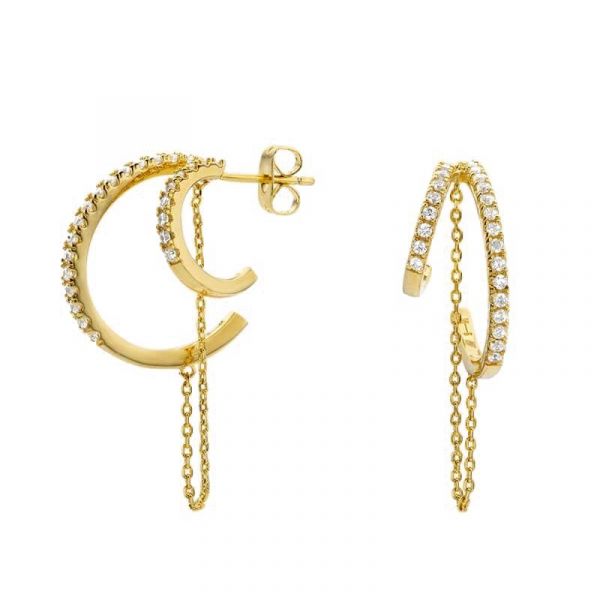 Photo de  Boucles D'Oreilles Fifth Avenue - Doré Or