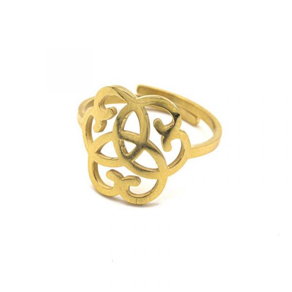 Photo de  Bague Arabesque - Acier Doré