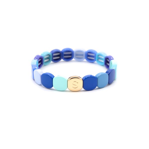 Photo de  Bracelet Colorful Multi Bleu - Doré Or Bleu et Turquoise  