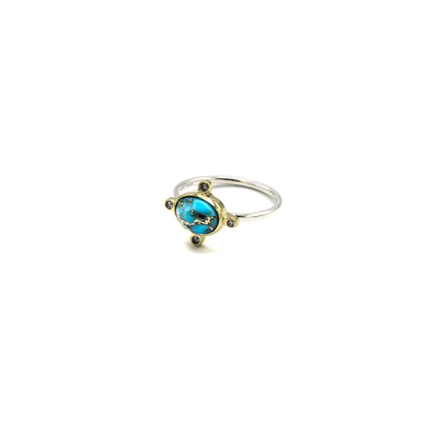 Photo de  Bague Anaïs - Argent et Turquoise