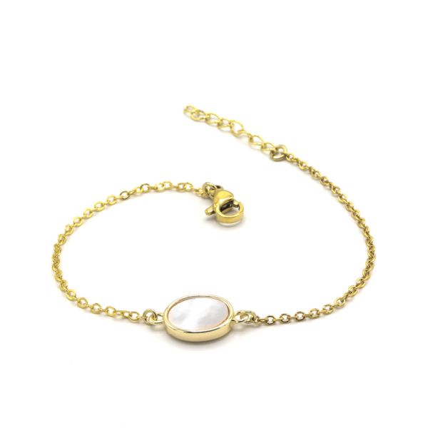 Photo de Bracelet Eliba - Doré Or Nacre Blanche TU