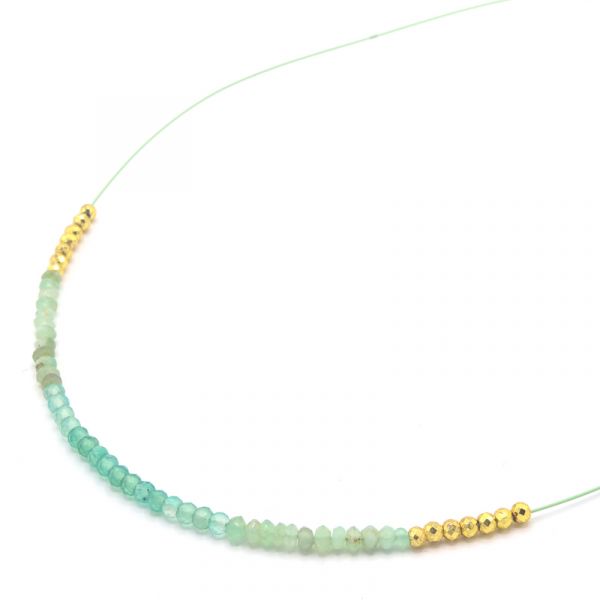 Photo de  Collier Deep Sea - Doré Or Pierre Jade TU