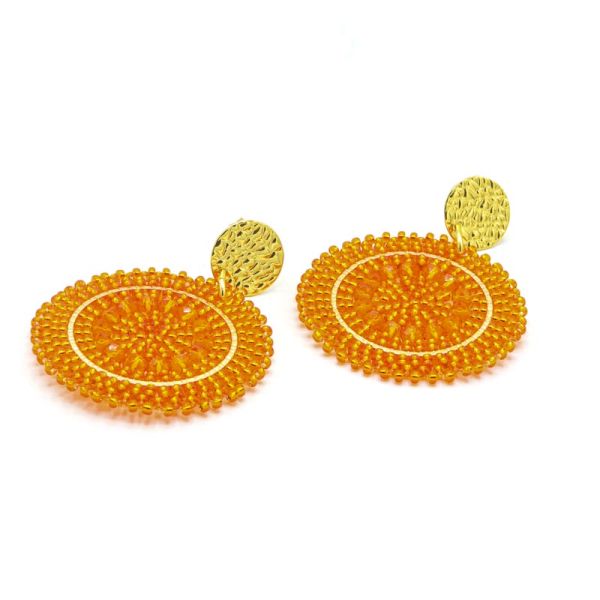 Photo de  Boucles d'Oreilles Mini Espagnola - Doré Or Orange