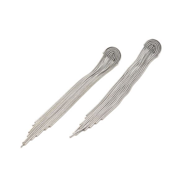  Boucles d'Oreilles Pendantes Multi Fils - Plaqué Argent
