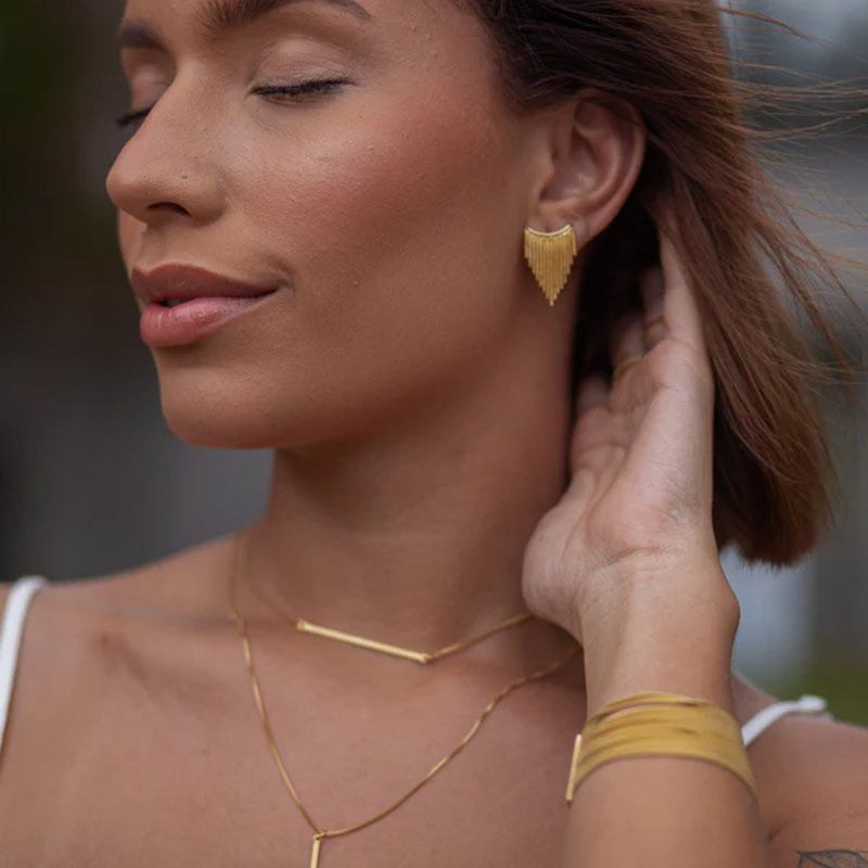 Photo du produit  Collier Fin Barre - Doré Or