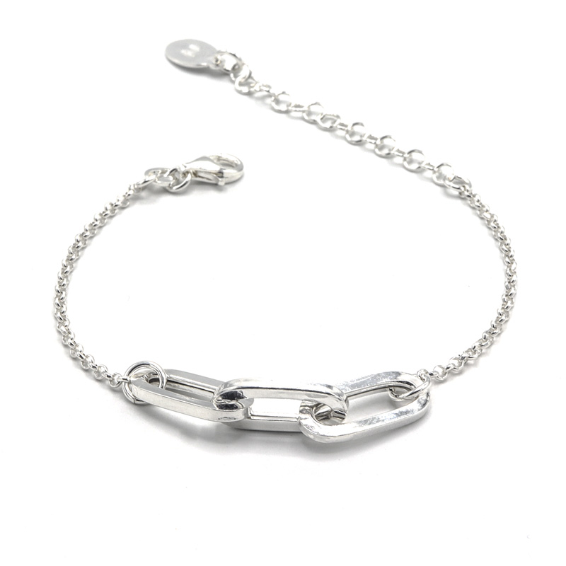 Photo du produit  Bracelet Triple Maillons - Argent TU