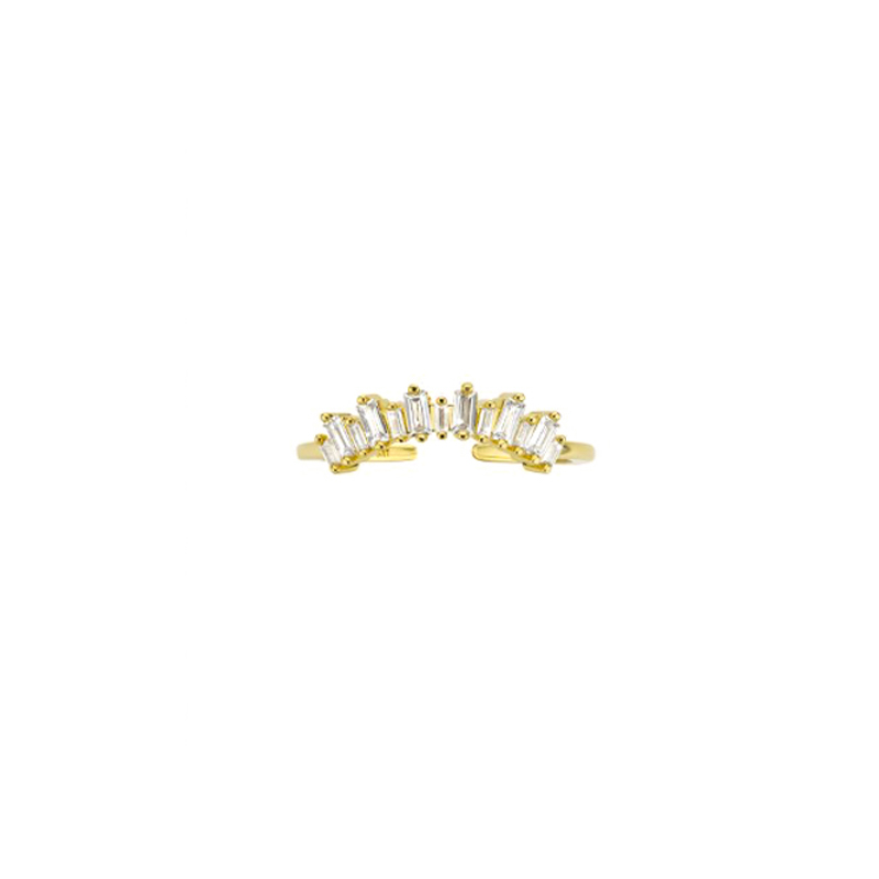 Photo du produit  Bague Kelly - Doré Or Zircons Blancs